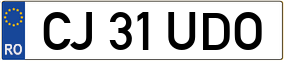 Trailer License Plate